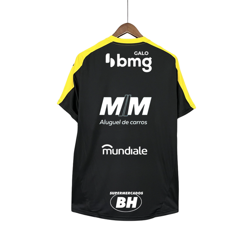 Camisa Atlético Mineiro Treino Preta Todos Patrocínios 25/26 - Adidas Torcedor Masculina