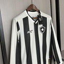 Camisa Botafogo Titular 24/25 Manga Longa - Preta e Branca